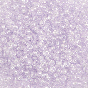 Preciosa rocailles 2,3mm 10/0 pearl pastel lily lavender purple, 5 gram
